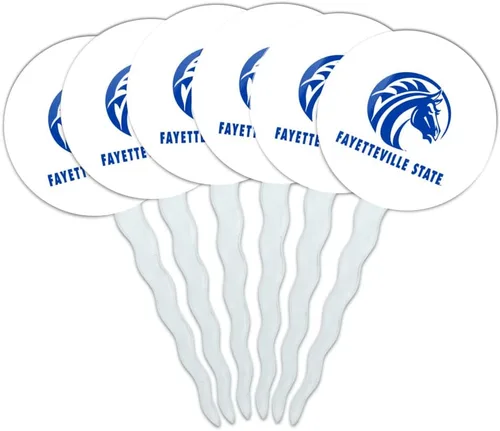 Vista 207 de Abilene Christian - Juego de 6 palillos para cupcakes con logotipo secundario