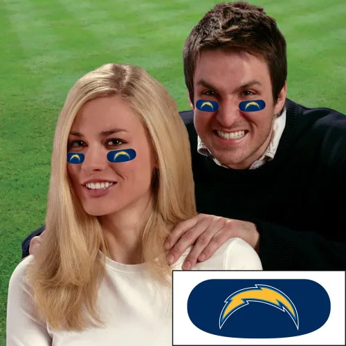 Vista 2 de The Party Animal NFL Calcomanías de Negro para los Ojos Unisex-Adulto