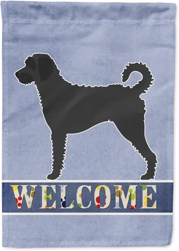 Vista 30 de Caroline's Treasures BB8334GF AIDI Bandera de jardín para perro de montaña del Atlas, bandera de buzón azul, bandera decorativa para patio exterior