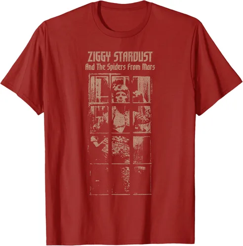 Vista 23 de David Bowie - Camiseta And The Spiders From Mars Faded, Negro
