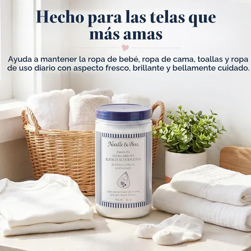 Vista 2 de Noodle & Boo Baby Laundry Essentials Ultra-Bright Bleach Alternativa
