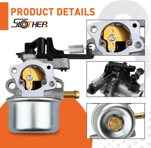 Vista 4 de 591597 593599 Carburador 591137 Reemplazo para lavadora a presión de 2700-3000Psi Troy-Bilt 7.75Hp 8.75Hp Motores para Briggs & Stratton 594287