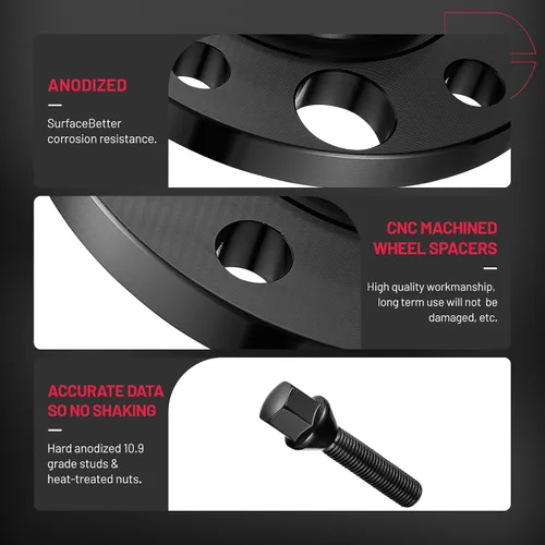 Vista 8 de BDFHYK Separadores de ruedas 5x120mm 15 mm Separador de rueda centrado en el buje Compatible con 318i 325i 328i 330i 335i 525i 530i 545i 730i 740i