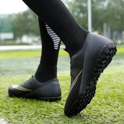 Vista 5 de Zapatos de fútbol para hombre y niño, zapatos de fútbol atléticos para correr, caminar, zapatos atléticos con tacos para mujereshombres