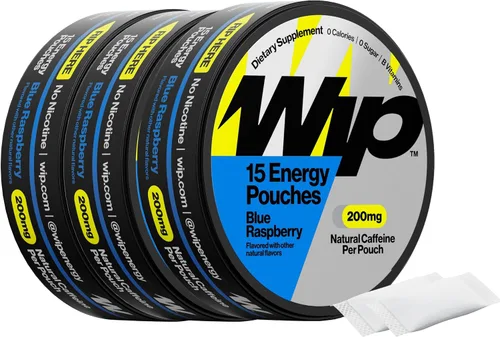 Vista 15 de Wip Bolsas energéticas, mezcla sin azúcar con 200 mg de cafeína natural, vitaminas B, minerales y L teanina para apoyo energético, preentrenamiento