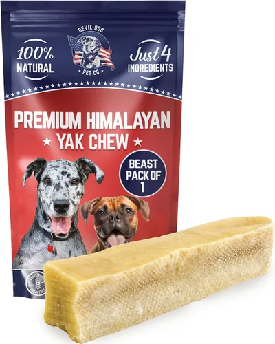 Vista 17 de Devil Dog Pet Co. Himalayan Yak Cheese - Masticables para perros, pequeños, paquete de 4, 100% naturales y saludables, sin lactosa, golosinas