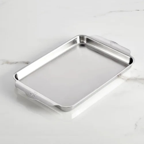 Vista 8 de Hestan Provisions OvenBond - Sartén mediana de acero inoxidable con revestimiento triple de 12 x 15 pulgadas