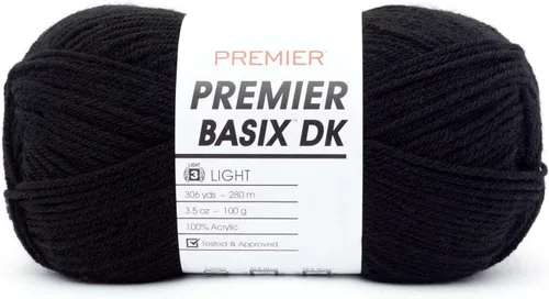 Vista 19 de Premier Yarns Basix DK - Hilo de peso, hecho de acrílico, hilo ideal para ganchillo y tejido, lavable a máquina, rubor, 3.5 onzas, 306 yardas