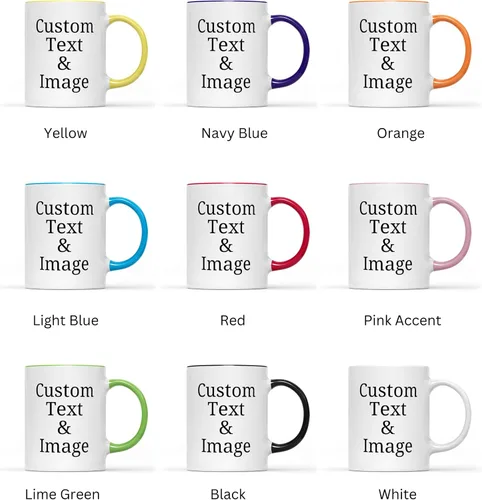 Vista 2 de Fantastic Gifts Taza con foto personalizada con texto personalizado, sube tu imagen con diferentes diseños Taza con Foto Personalizada y Texto Taza