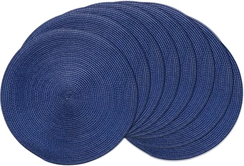 Vista 36 de AHHFSMEI Juego de 6 manteles individuales redondos trenzados de 15 pulgadas para mesas de comedor, tejido natural, resistentes al calor, color beige