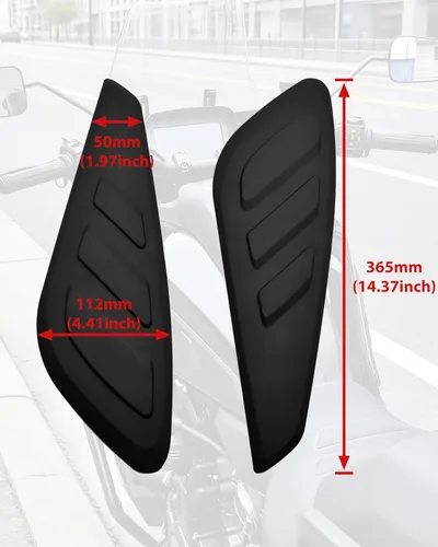 Vista 7 de Kit de rodilleras negras para tanque de combustible para Pan