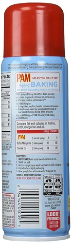 Vista 3 de Pam Aerosol de Cocina Antiadherente - Happy Baking - Con Harina - Peso Neto 5 OZ (141 g) Cada Uno - Paquete de 2