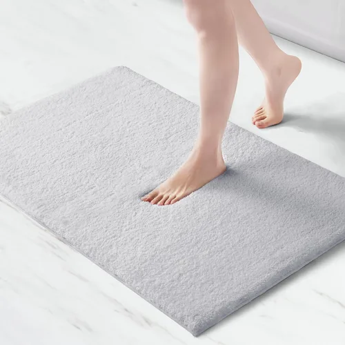 Vista 35 de Madison Park Alfombra de Baño Antideslizante, Tapete de Felpa Lujoso, Absorbente, Secado Rápido, Diseño de Spa, Decoración de Baño Marshmallow, Crema