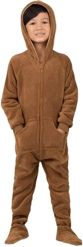 Vista 6 de Footed Pajamas - Pijama de una pieza de chenilla para niños pequeños Enterizo de pijama de una pieza para niños y niñas Unisex