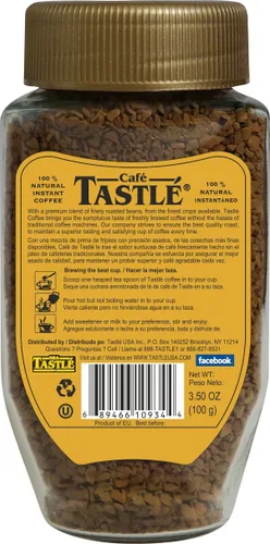 Vista 2 de Café Tastle Gold - Café instantáneo liofilizado, 3.5 onzas
