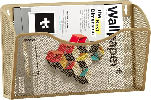 Vista 12 de EasyPAG Mesh Collection organizador de archivos y cartas para montar en pared, Negro