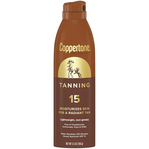 Vista 10 de Coppertone Protector solar de aceite seco bronceador continuo SPF 15 (5.5 onzas) Paquete de 3