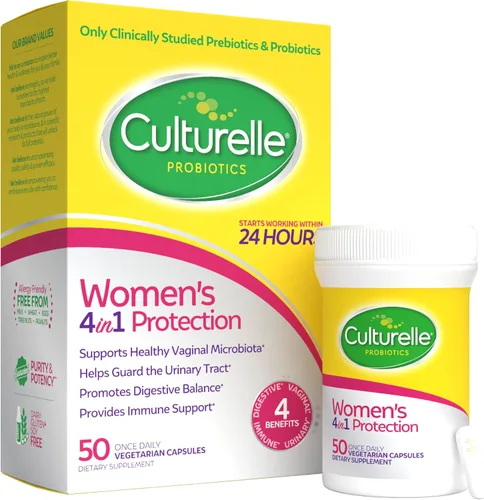 Vista 9 de Culturelle Probióticos 4 en 1 para Mujeres, Suplemento Diario Probiótico y Prebiótico para Apoyar la Salud Vaginal, Salud Digestiva, Salud