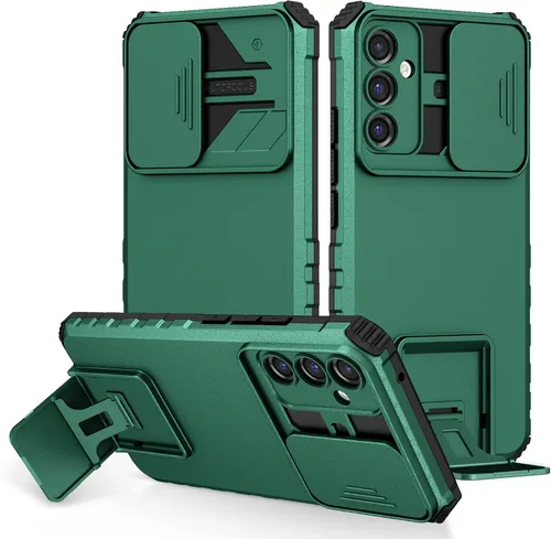 Vista 97 de Funda compatible con Samsung Galaxy M13 5G/A04 Dimensional Soporte Ventana Corredera Teléfono Móvil Funda Protectora a Prueba de Golpes para Samsung