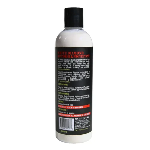 Vista 3 de TIRE Dressing - Restaurador y protector concentrado de diamante blanco, 16 onzas líquidas, vinilo, plástico, neumático, goma, protección UV, súper