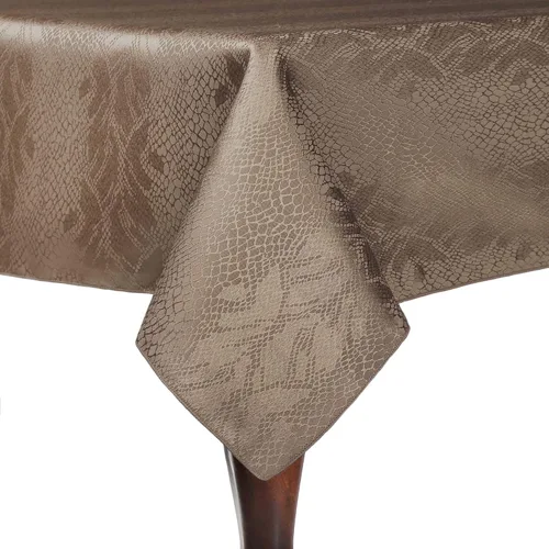 Vista 6 de ULTIMATE TEXTILE Modern Damask Kenya - Mantel rectangular (60 x 90 pulgadas), color marrón chocolate