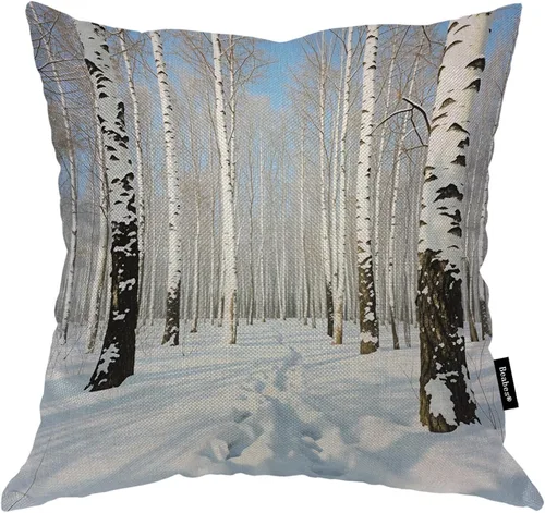 Vista 13 de Funda para cojín Beabes de 18"X18" con ancla, diseño náutico azul y blanco a rayas, funda de almohada cuadrada de algodón y lino para el hogar