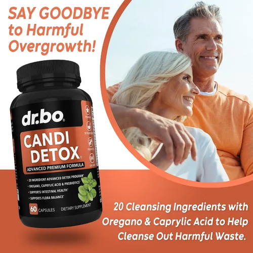 Vista 3 de Candida Cleanse Detox para mujeres y hombres – Kit de pastillas de apoyo de desintoxicación Candi, anti crecimiento excesivo de equilibrio