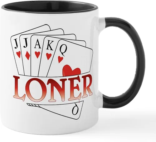 Vista 75 de CafePress Euchre Champ Mugs Taza de café de cerámica de 11 oz (11.0 fl oz)