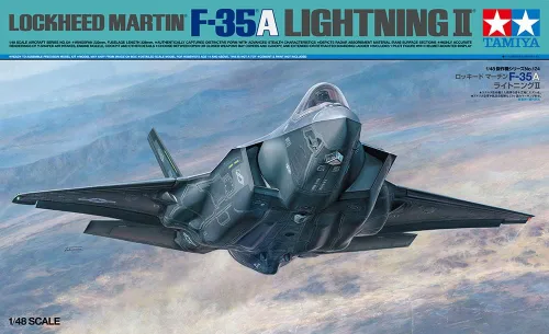 Vista 2 de Tamiya Lockheed Martin F-35 A Lightning II Kit de modelado de plástico, escala 1/48