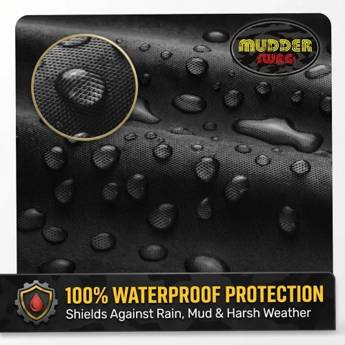 Vista 2 de Funda para UTV de 2 plazas, impermeable, resistente, 420D, Oxford, lado a lado, con cremallera, compatible con Polaris Ranger RZR Can-Am Defender