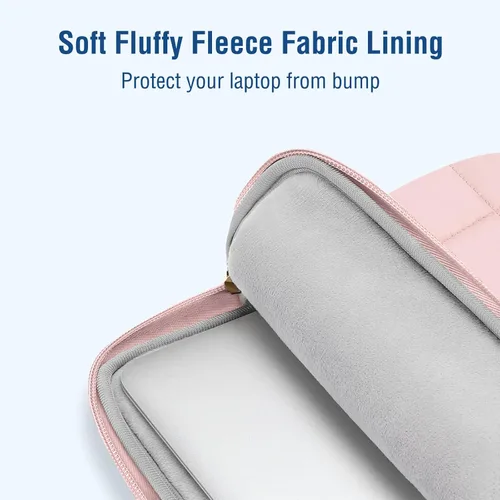Vista 4 de MOSISO Funda para laptop de 13.3 pulgadas, funda para laptop de 13-13.3 Rosa