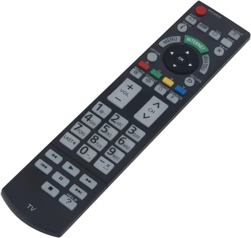 Vista 3 de N2QAYB000703 Control remoto de repuesto para Panasonic TV TC-L42ET5 TC-P55VT50 TC-P50ST50 TC-L55ET5 TC-L55DT50 TC-L47ET5 TC-P55ST50 TC-P60ST50