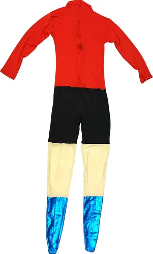 Vista 5 de My Party Shirt Barnacle Boy Spandex Costume - Adult Halloween Outfit - TV Show Cosplay Fan Gift Deluxe Red Suit & Accessories