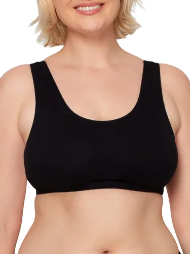 Vista 2 de Fruit of the Loom - Brasier de algodón para mujer, estilo camiseta sin mangas, máxima comodidad y ajuste transpirable