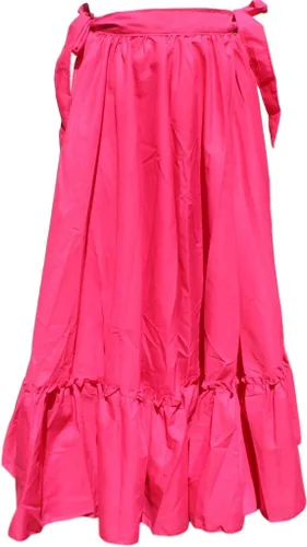 Vista 2 de Trade MX Faldas folclóricas mexicanas, flamenco, bomba y plena y danza del vientre para mujeres y niñas (elige talla y color), Rosado