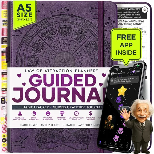 Vista 25 de Agenda de objetivos y para la vida de la ley de atracción, 90 días para crear la vida de tus sueños, diario de gratitud, agenda para el éxito