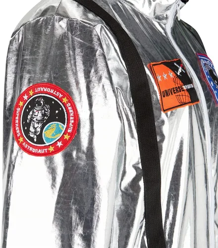 Vista 5 de Haorugut Disfraz de astronauta para adultos, disfraz de astronauta para mujer, disfraz de espacio de vuelo