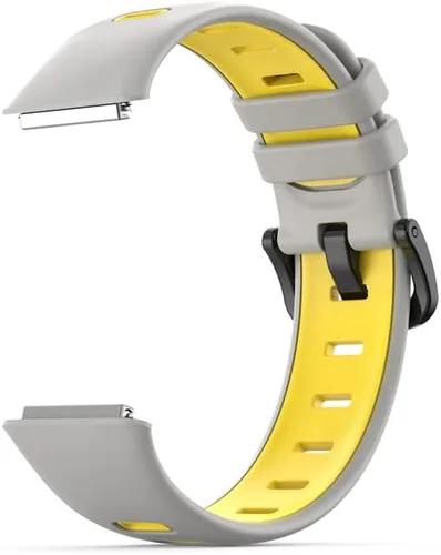 Vista 4 de Correa deportiva compatible con Huawei Band 7, KangPlus - Correa de repuesto deportiva de silicona ajustable y cómoda compatible con Huawei Band 7