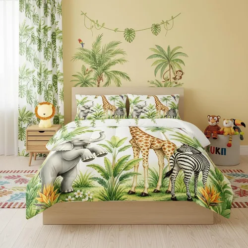 Vista 30 de QOOMO Edredón floral de gato tamaño Twin, juego de ropa de cama de gato rosa para niños, adolescentes y niñas, juego de ropa de cama de 3 piezas