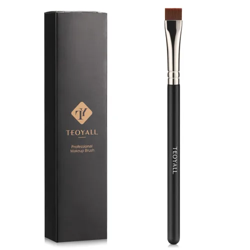 Vista 9 de TEOYALL Cepillo de Contorno para Base Angular, Cepillo Kabuki Sintético para Mezcla de Maquillaje, Ocultación, Aplicación y Pulido con Cosméticos