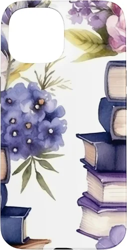 Vista 6 de Book Lover Purple Flower Case for iPhone 16