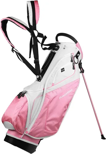 Vista 12 de Powerbilt TPS Dunes - Bolsa de golf de 14 vías Negro/Blanco