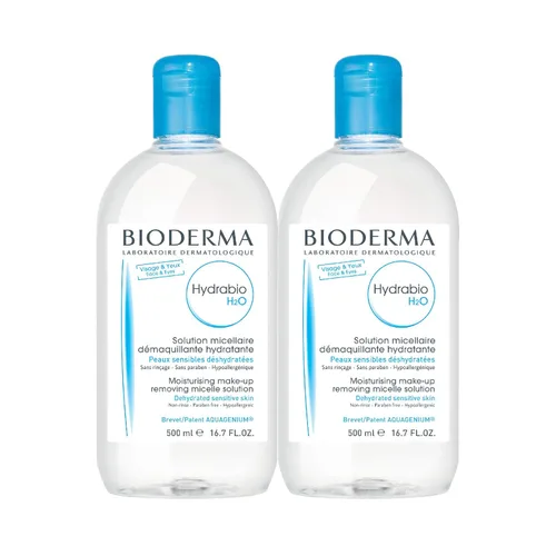 Vista 6 de Bioderma - Agua micelar Hydrabio H2O - Limpiador facial y desmaquillante - Agua limpiadora micelar para pieles sensibles deshidratadas
