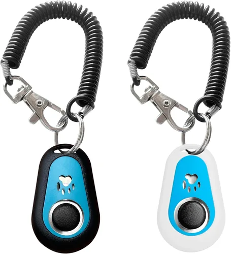 Vista 10 de Clicker de entrenamiento para mascotas con correa de muñeca - Clickers de entrenamiento de perros (5PCS)