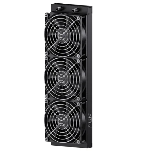 Vista 22 de Radiador de Refrigeración por Agua para Computadora, Intercambiador de Calor de Aluminio de 8 Tubos, Radiador de Refrigeración Líquida con Rosca