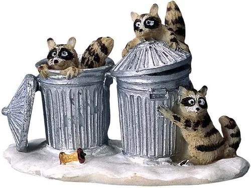 Vista 4 de Colección Lemax Village Raccoon Trash Bandits #42878
