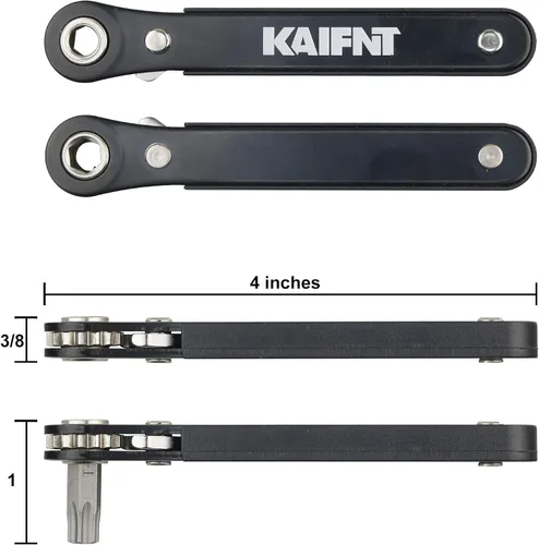 Vista 4 de K402 - Juego de puntas de destornillador con llave de trinquete, 1/4 pulgadas, 34 piezas