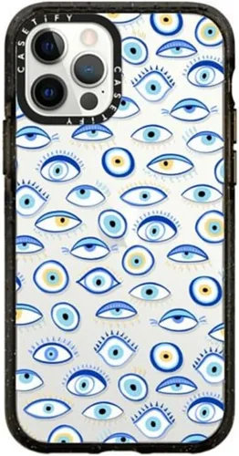 Vista 39 de CASETiFY Impact - Funda para iPhone 12 y iPhone 12 Pro, Bearly Awake, color negro transparente
