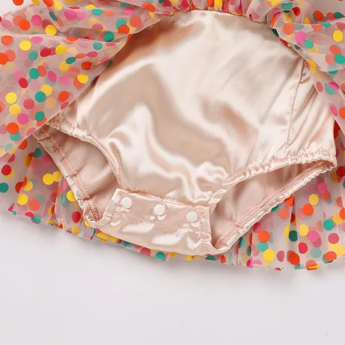 Vista 6 de Vestido de princesa para el primer cumpleaños de niña pequeña, vestido vintage de margaritas florales para tartas y sesión de fotos