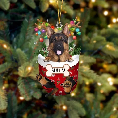 Vista 126 de IZI POD Affenpinscher Adorno de Navidad personalizado para perro, adorno de bolsillo de nieve para perro para árbol de Navidad, adorno acrílico